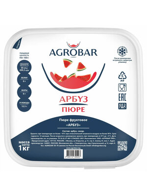 AGROBAR Watermelon Puree 6 x 1 KG