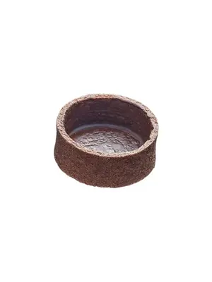 EMF BOUTIK PROFESSIONAL Frozen Chocolate Round Tart Shells Coated with Butter - Small (8-10 Grams x 144 Pieces)