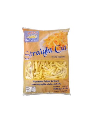 MEGA Frozen Straight Cut French Fries 2 .5 kg