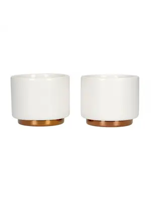 FELLOW Monty Mik Art Cup Espresso - Matte White 90ml  (Set of 2)