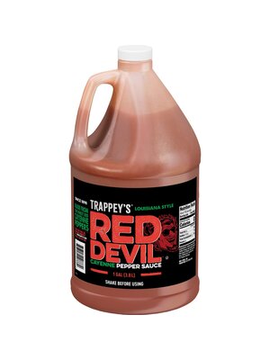 TRAPPEY'S Red Devil Cayenne Pepper Sauce 4 x 1 Gallon