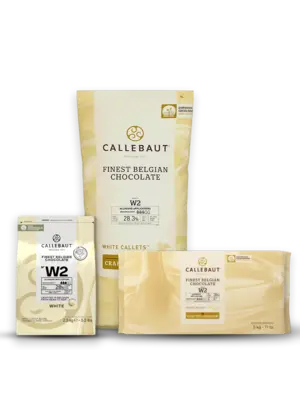 CALLEBAUT White Chocolate 28%, W2 - Blocks (Belgium) CALLEBAUT White Chocolate 28%, W2 - Blocks (Belgium)