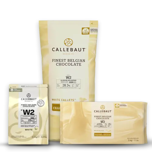 CALLEBAUT White Chocolate 28%, W2 - Blocks (Belgium) CALLEBAUT White Chocolate 28%, W2 - Blocks (Belgium)