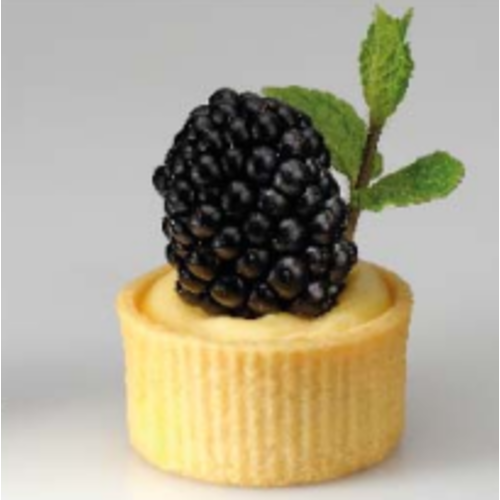 CONFILETAS 38mm Round Golden Tartlets with Stripped Walls
