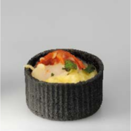 CONFILETAS 38mm Round Olive Tartlets with Stripped Walls