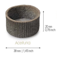 38mm Round Olive Tartlets with Stripped Walls