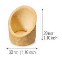 30x28mm Bambo Sweet Butter Tartlets