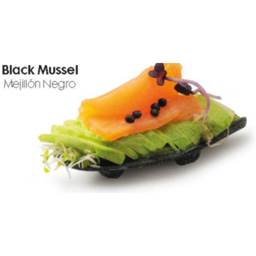 CONFILETAS 80x37mm Mussel Black Puff Pastry Tartlets – Crispy & Ready to Fill