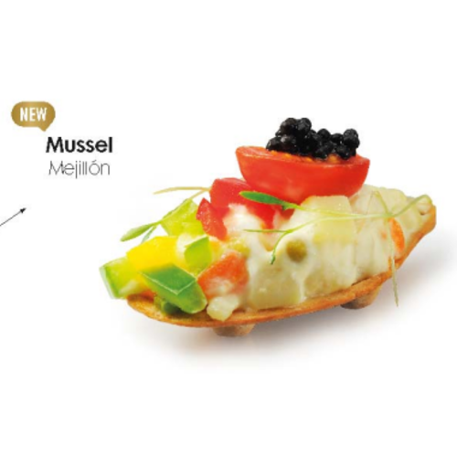 CONFILETAS 80x37mm Mussel Neutral Puff Pastry Tartlets – Crispy & Ready to Fill