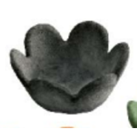 15x44mm Mini Flower Black Tartlets