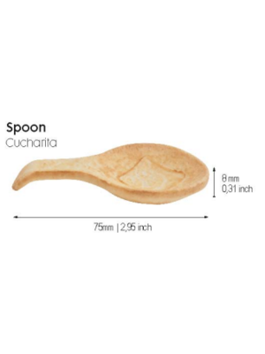 CONFILETAS Edible Spoon Tartlets 72x35mm 240pcs