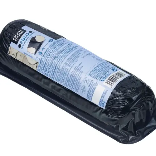 Goat Cheese Roll with Volcanic Black Ash 850g Goat Cheese Roll with Volcanic Black Ash 850g
