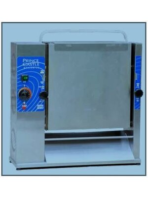 Slim-Line vertical bun toaster with dual-level platen