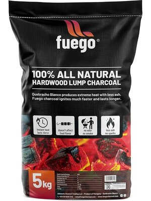 FUEGO Fuego BBQ Natural Charcoal (5KG) FUEGO Fuego BBQ Natural Charcoal (5KG)