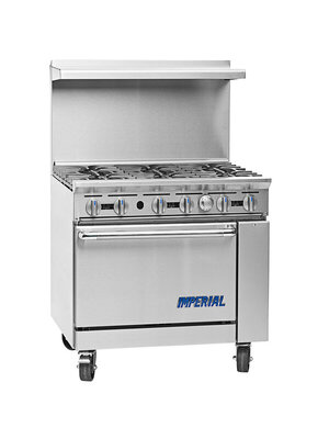 IMPERIAL IR-6 Gas 6 Burner with oven