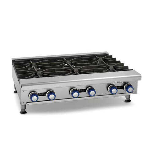 IMPERIAL Gas 6 Open Burners - Countertop IMPERIAL Gas 6 Open Burners - Countertop