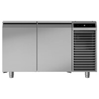 FFTSvg 7521 T01-Two door under counter s/steel Freezer - 130x70x85 cm