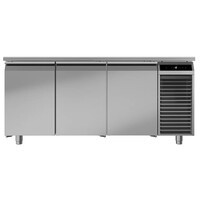 FFTSvg 7531 T01-Three door under counter s/steel Freezer - 180x70x85 cm