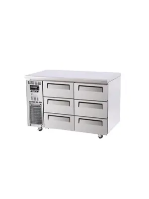 KUR12-3D-6-6-Drawer (3x2) Side-mount U/C Chiller