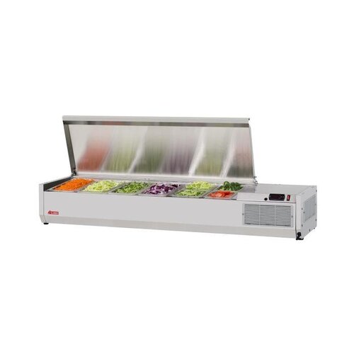 CTST-1500-13-N- Counter Top Salad Unit (GN 1/3 x 6 EA)