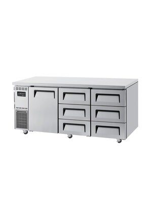 TURBO AIR KUR18-3D-6-1-Door & 6-Drawer (3x2) Side-mount U/C Chiller TURBO AIR KUR18-3D-6-1-Door & 6-Drawer (3x2) Side-mount U/C Chiller