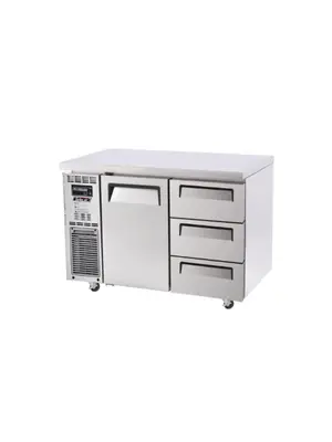 KUR12-3D-3 -1-Door & 3-Drawer Side-mount U/C Chiller