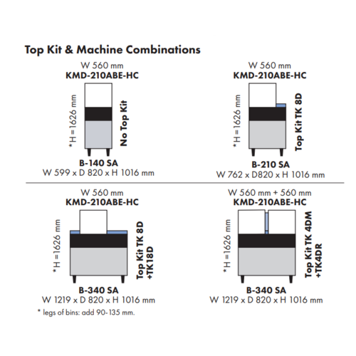 KMD-210ABE-HC Modular Crescent Ice Maker