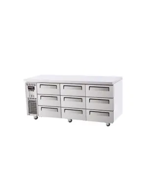 TURBO AIR KUR18-3D-9 9-Drawer (3x3) Side-mount U/C Chiller TURBO AIR KUR18-3D-9 9-Drawer (3x3) Side-mount U/C Chiller