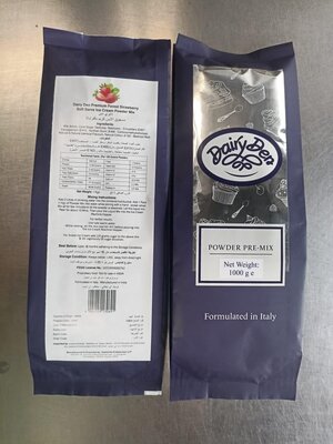 DAIRY DEN Soft Serve Ice Cream Powder Mix- Strawberry, 1kg
