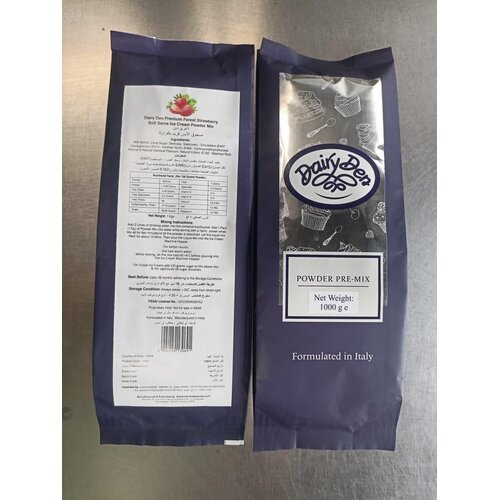 DAIRY DEN Soft Serve Ice Cream Powder Mix- Strawberry, 1kg