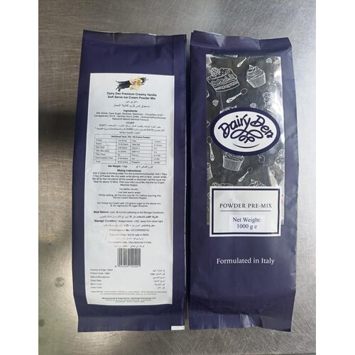 DAIRY DEN Soft Serve Ice Cream Powder Mix- Vanilla, 1kg
