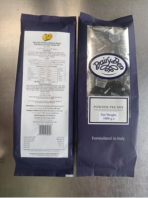 DAIRY DEN Soft Serve Ice Cream Powder Mix- Mango, 1kg