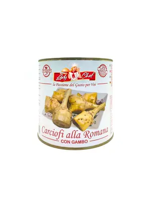 CONTADINA Roman-Style Artichokes with Stem in Oil 2600g Tin CONTADINA Roman-Style Artichokes with Stem in Oil 2600g Tin