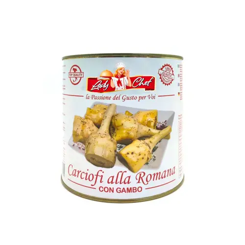 CONTADINA Roman-Style Artichokes with Stem in Oil 2600g Tin CONTADINA Roman-Style Artichokes with Stem in Oil 2600g Tin