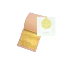 23KT Edible Gold Leaves 8×8 cm – 25 Leaves Booklet