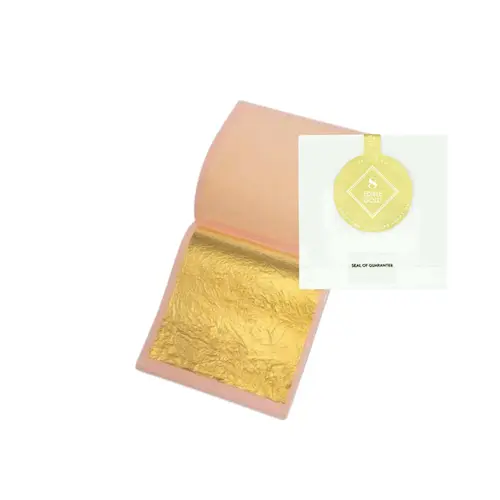 MANETTI 23KT Edible Gold Leaves 8×8 cm – 25 Leaves Booklet