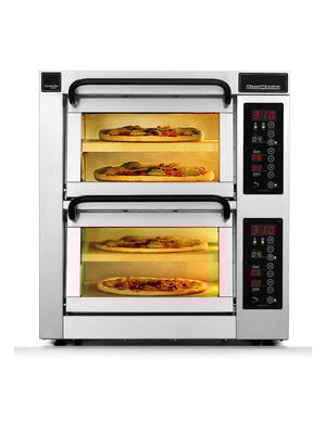 PM 352ED-2 Counter top Double Deck Pizza Oven 4 Heart Stone