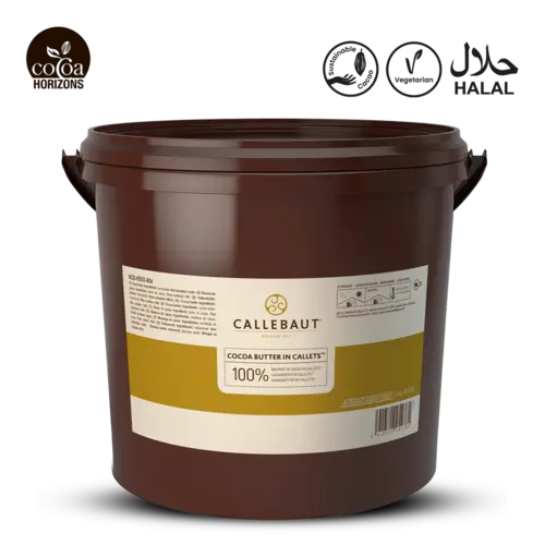 CALLEBAUT Cocoa Butter Callets- 3kg Bucket CALLEBAUT Cocoa Butter Callets- 3kg Bucket