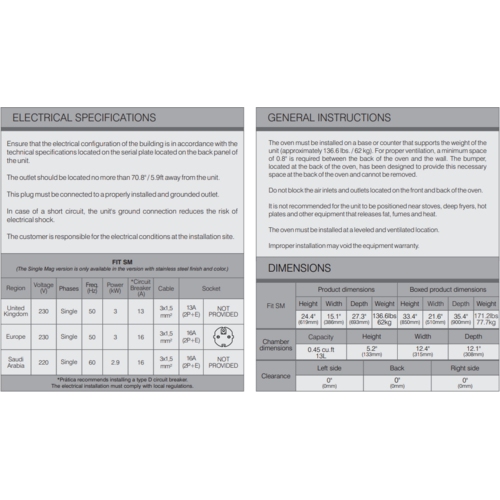 FIT SM (Single Magnetron) Speed Oven