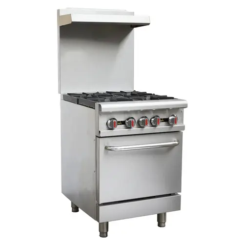 Heavy Duty Systems HDSGR‐24 Commercial Gas Heavy Duty Range with Oven