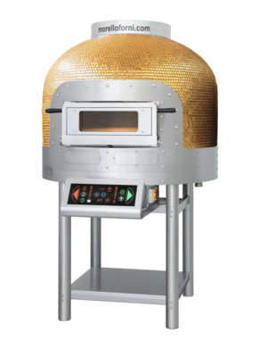 Morello Forni FRV100CM CRYSTAL GOLD - Commercial Electric Convection Pizza Oven with Rotating Deck