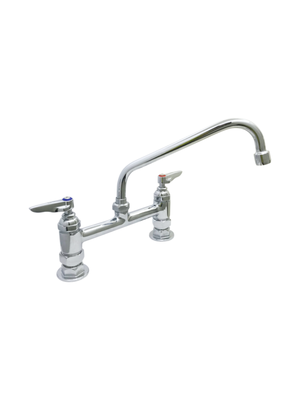 Aluids C8187 Double Pantry Deck-Mount Swivel Base Faucet with 10″ Swing Nozzle