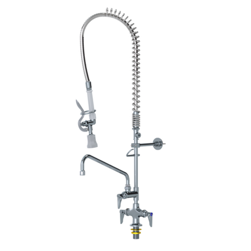 Aluids C8444 Single Hole Deck Mount Space Saver Pre-Rinse Faucet with 8" Add-On Spout Aluids C8444 Single Hole Deck Mount Space Saver Pre-Rinse Faucet with 8" Add-On Spout