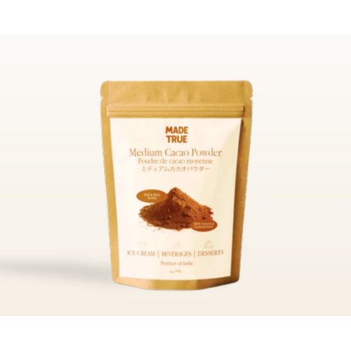 Made True 100% Natural Unsweetened Medium Cocoa Powder