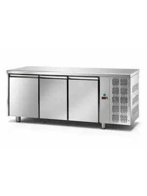 TECNODOM TF03MIDGN - 3 Door Work Top Under counter Chiller, 460 L