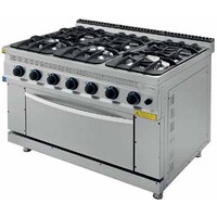 TC.9KG121 - 6 Burners Gas Range with Oven