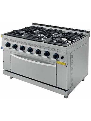 TURHAN CELIK TC.9KG121 - 6 Burners Gas Range with Oven