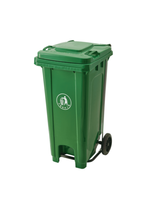 Plastic Garbage Bin With Wheel And Centre Pedal 120LT –