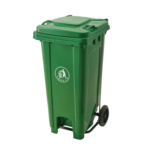 Plastic Garbage Bin With Wheel And Centre Pedal 120LT
