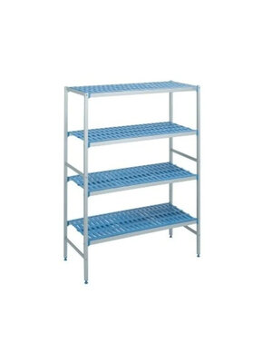 TOURNUS PLE 0992 -4 Tier Shelving Unit – PLE0992 | 990x500x1750 mm | Anodized
